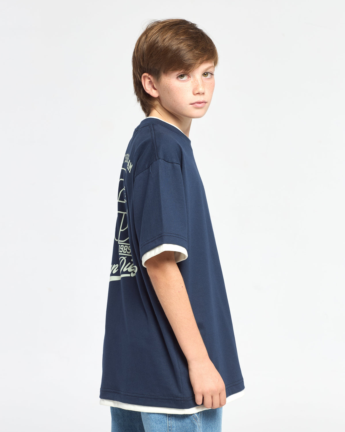Remera Basewave Ov Junior Navy Blue