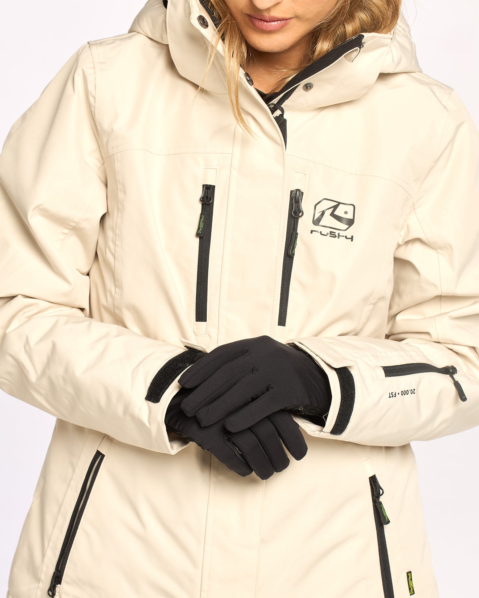 Guantes Rusty Rabbit Thermal Lines Gloves Black