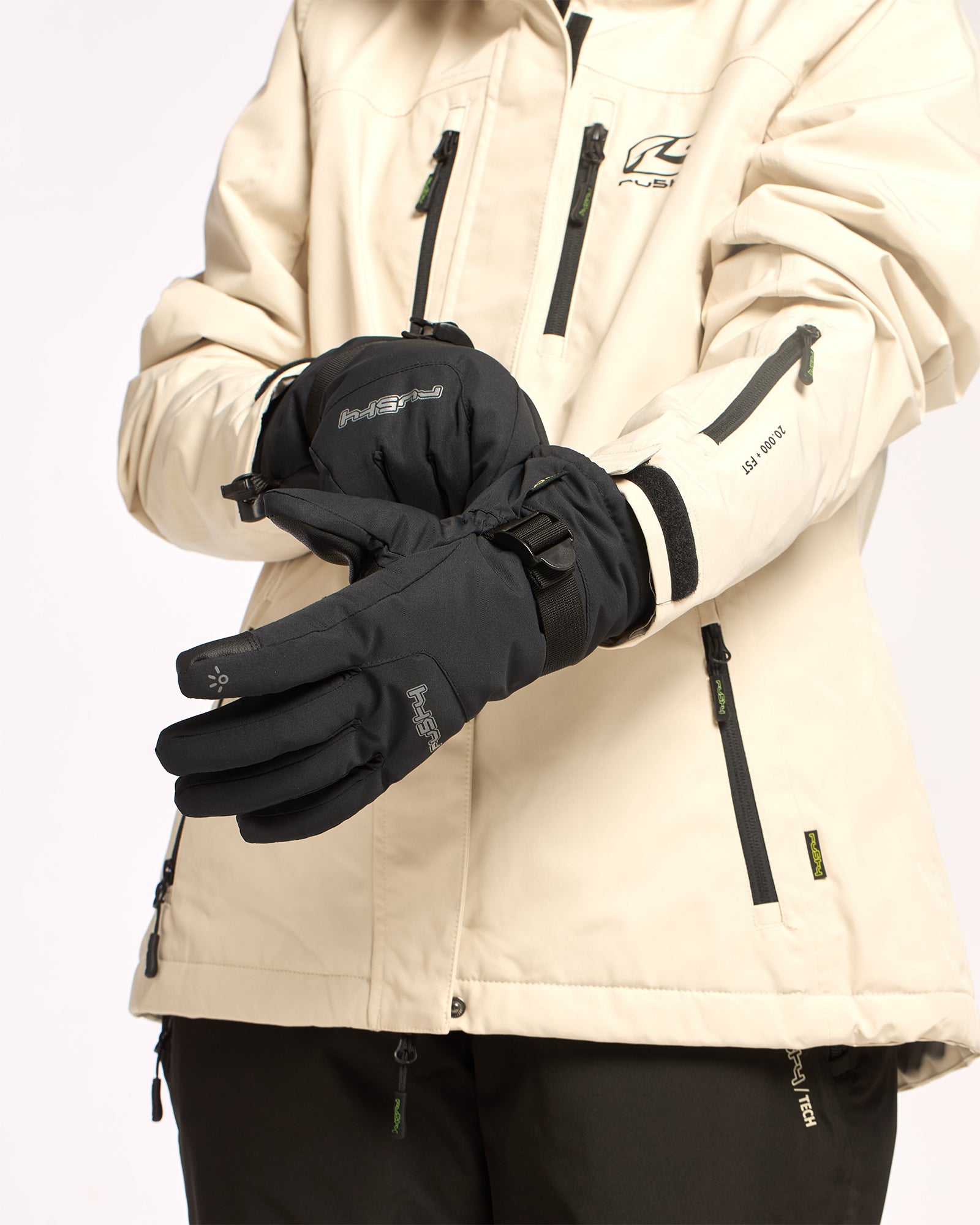 Guantes Rusty Rabbit Snow Gloves Black
