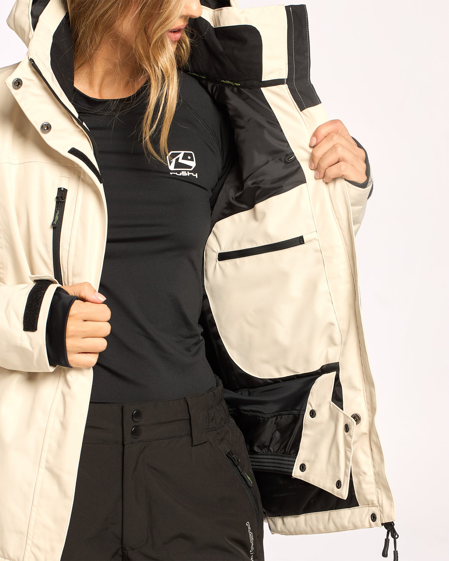 Campera Abrigo Snow Rusty Feelin Womens Snow Jacket Ld Oatmilk
