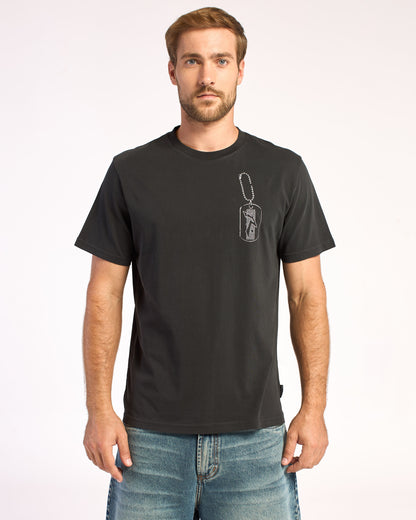 Remera Dog Tag Coal