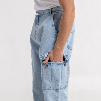 Jean Rambling Cargo Sky Blue