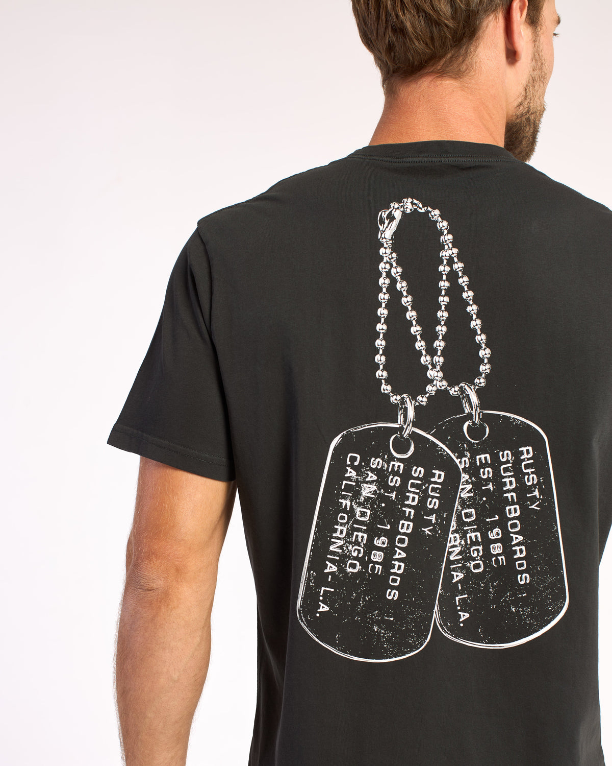 Remera Dog Tag Coal