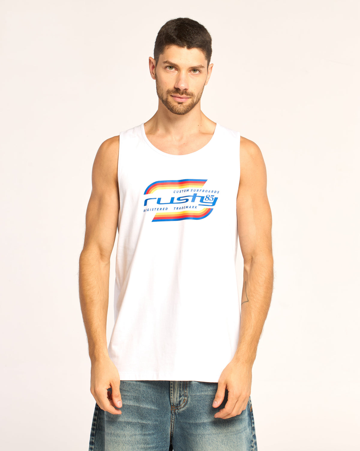 Musculosa Crocker Tank White