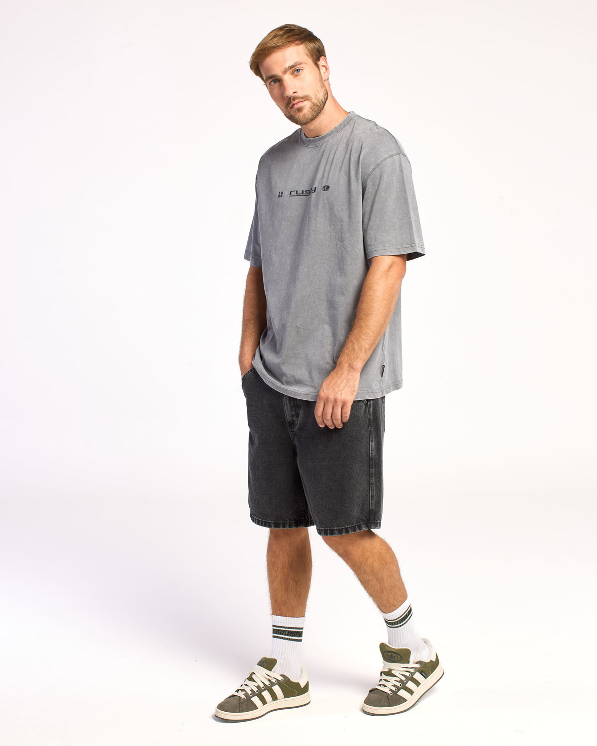 Remera Max Scuare Stop Rx Process Grey