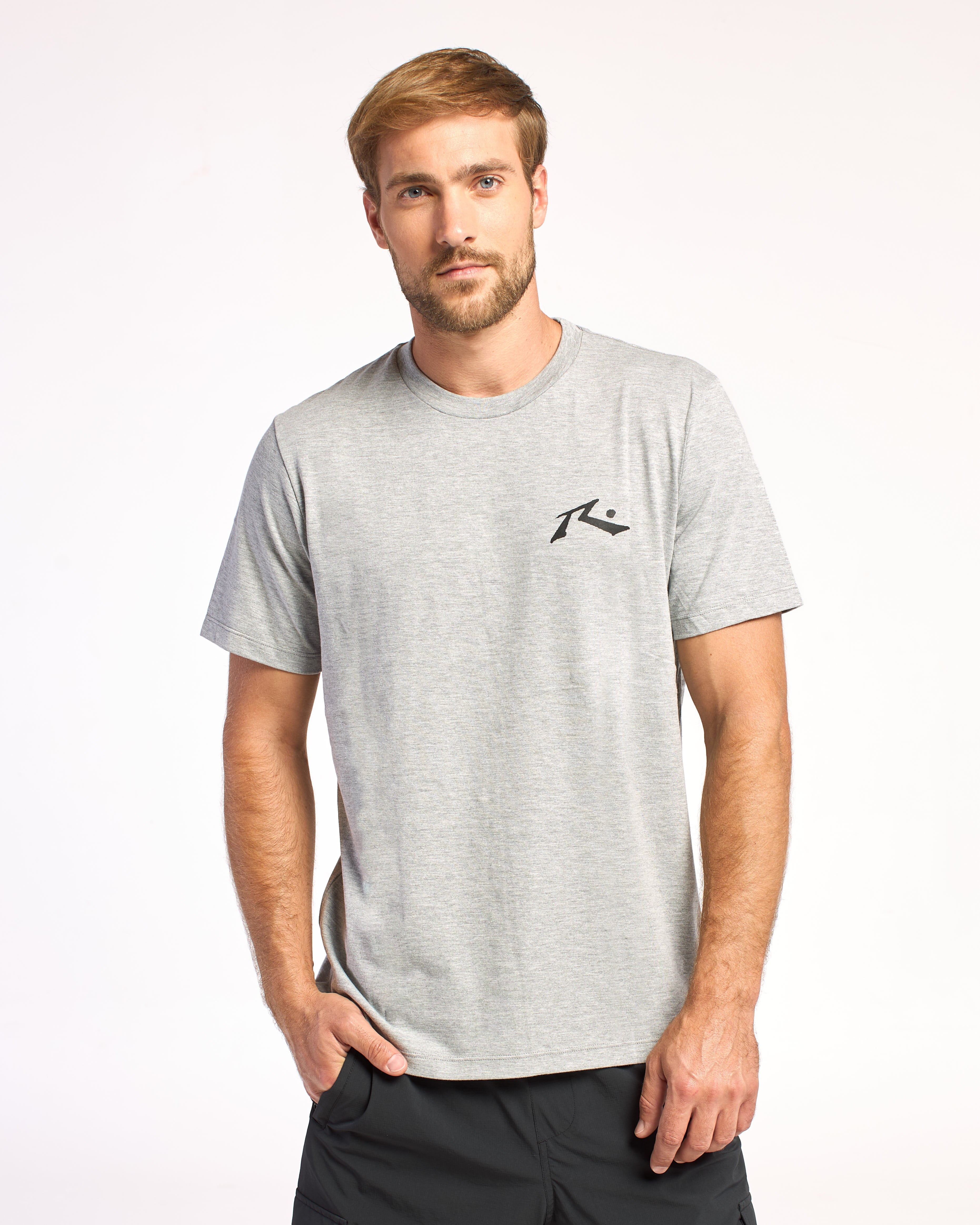 Remera Competition Grey Marle/Black