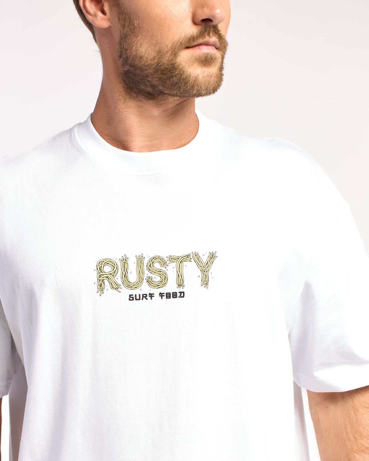 Remera Ramen Dragon Ov White