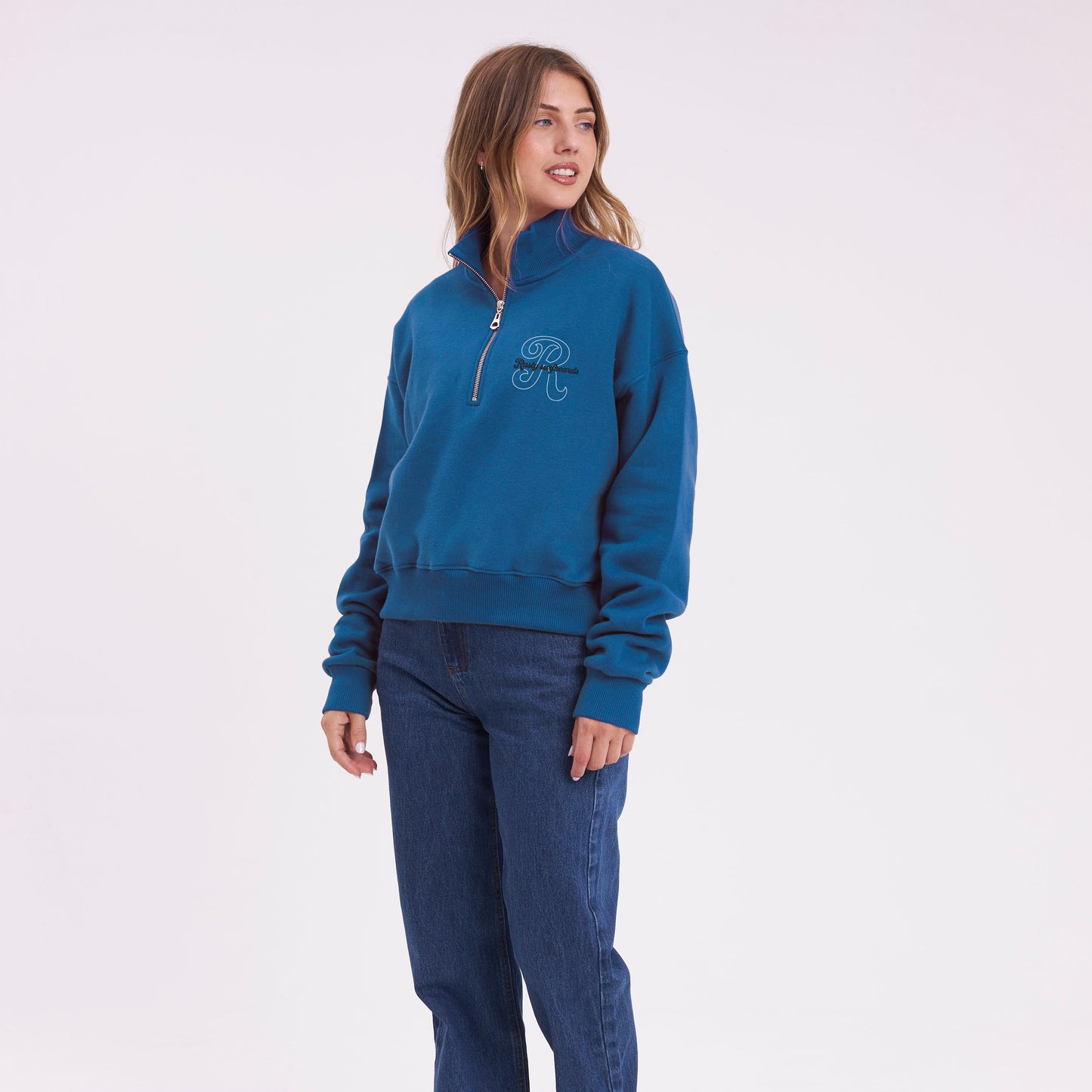 Buzo Bind Me Up Zip Atlantic Blue