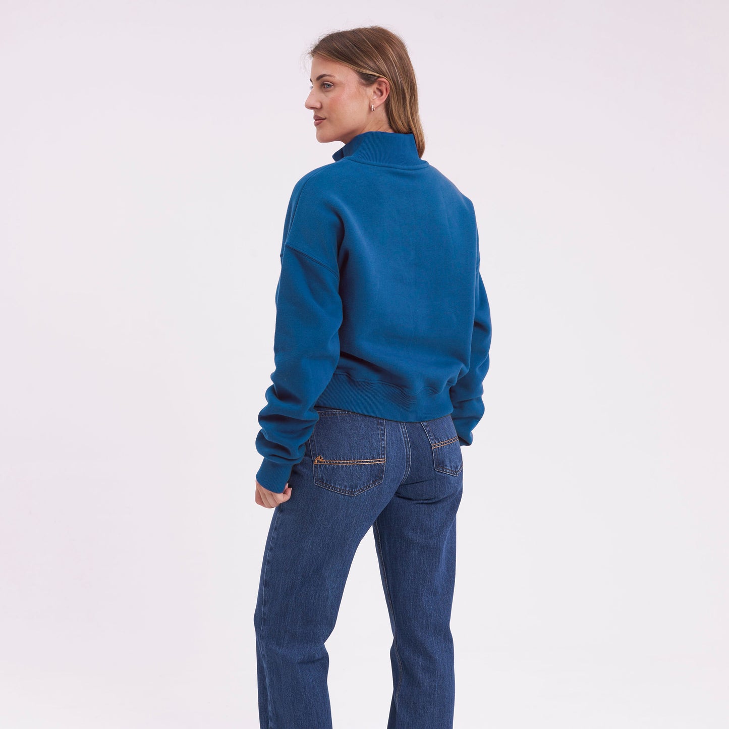 Buzo Bind Me Up Zip Atlantic Blue