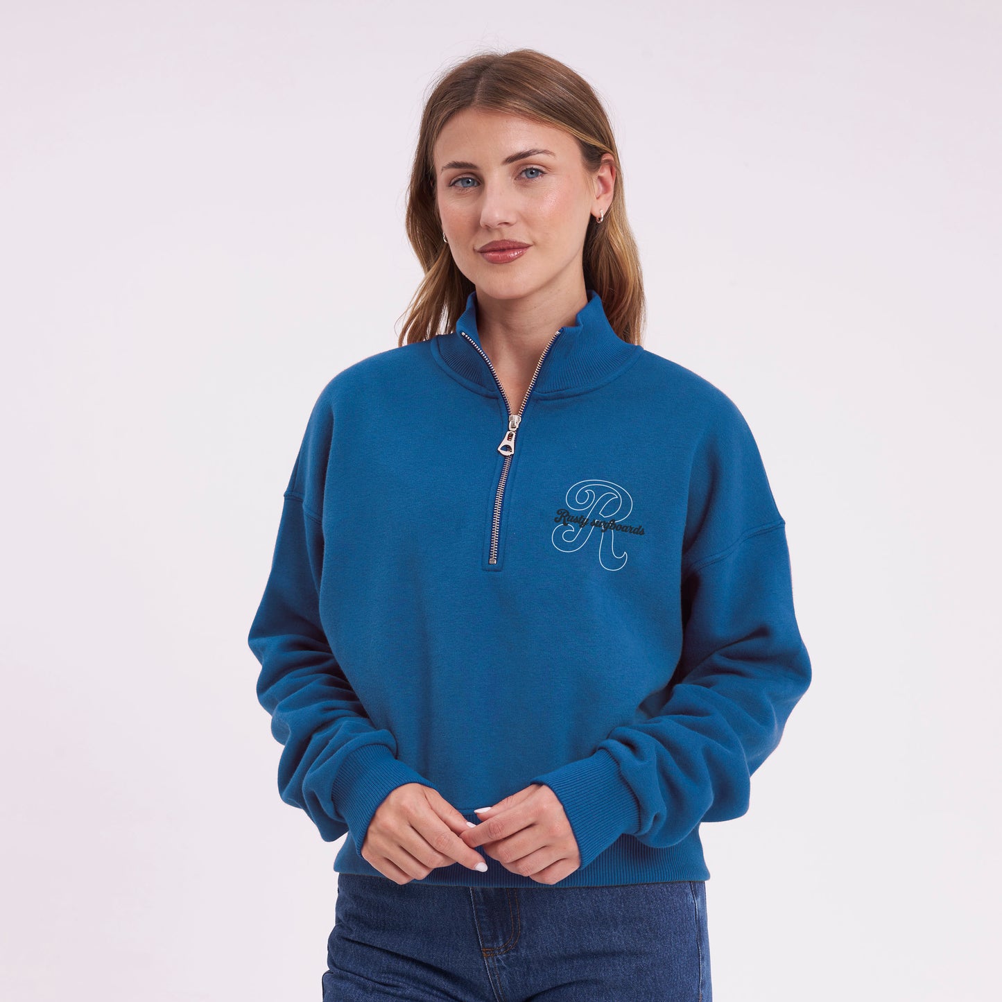 Buzo Bind Me Up Zip Atlantic Blue