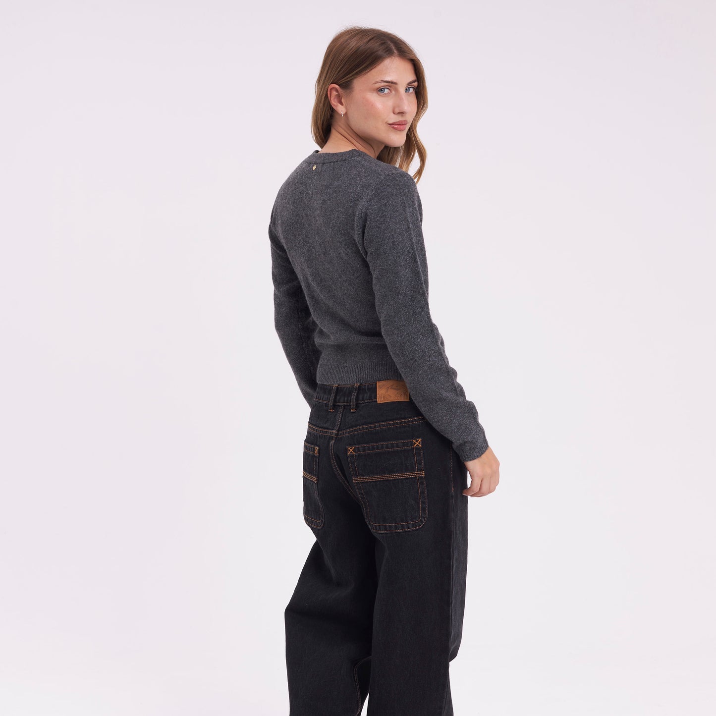Sweater Academy Cardigan Charcoal/Marle