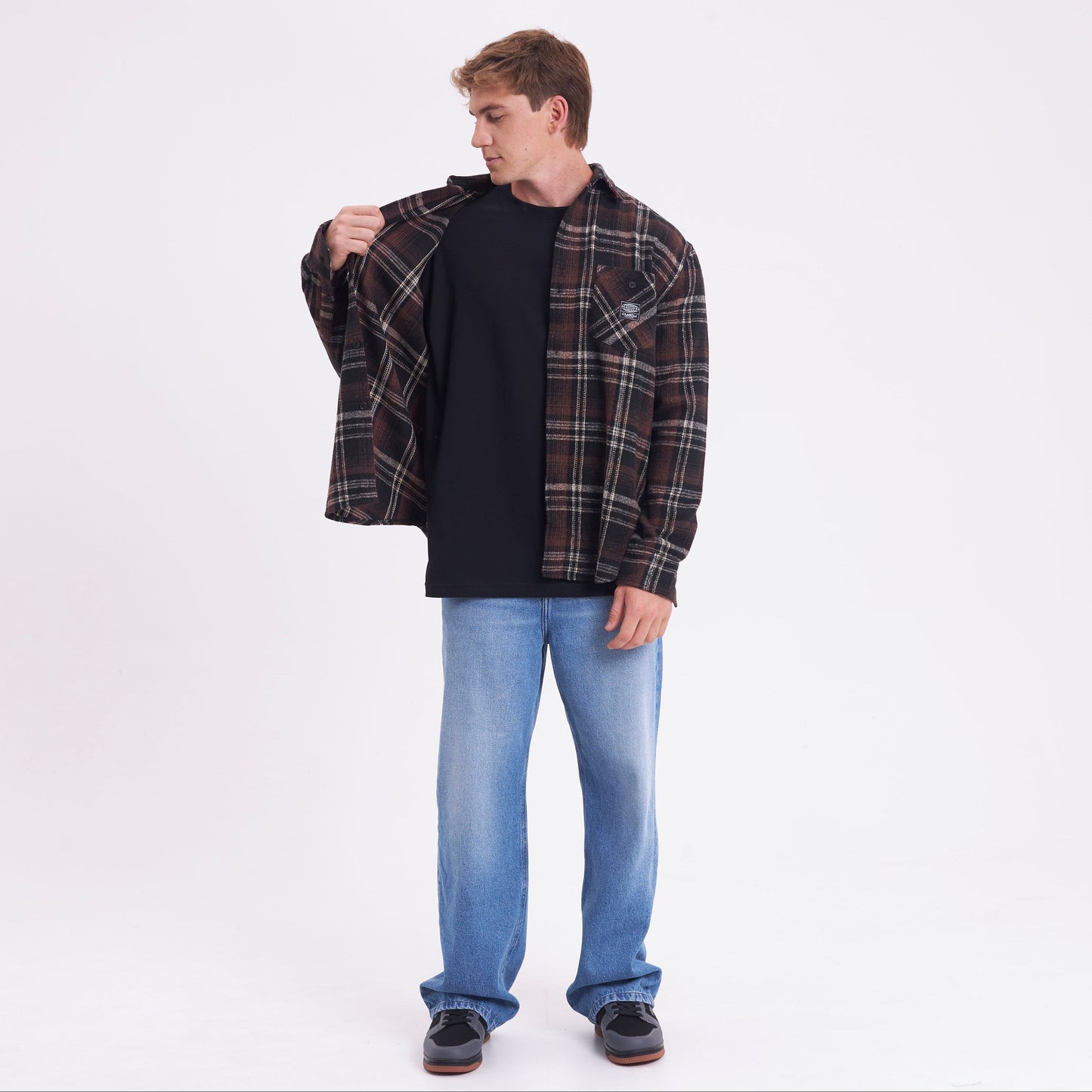 Camisa Fade Away Flannel Brown