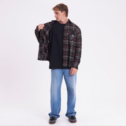 Camisa Fade Away Flannel Brown