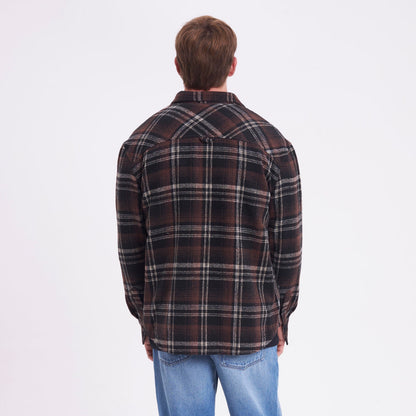 Camisa Fade Away Flannel Brown