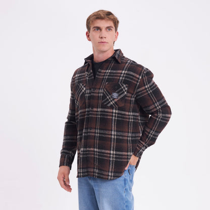 Camisa Fade Away Flannel Brown