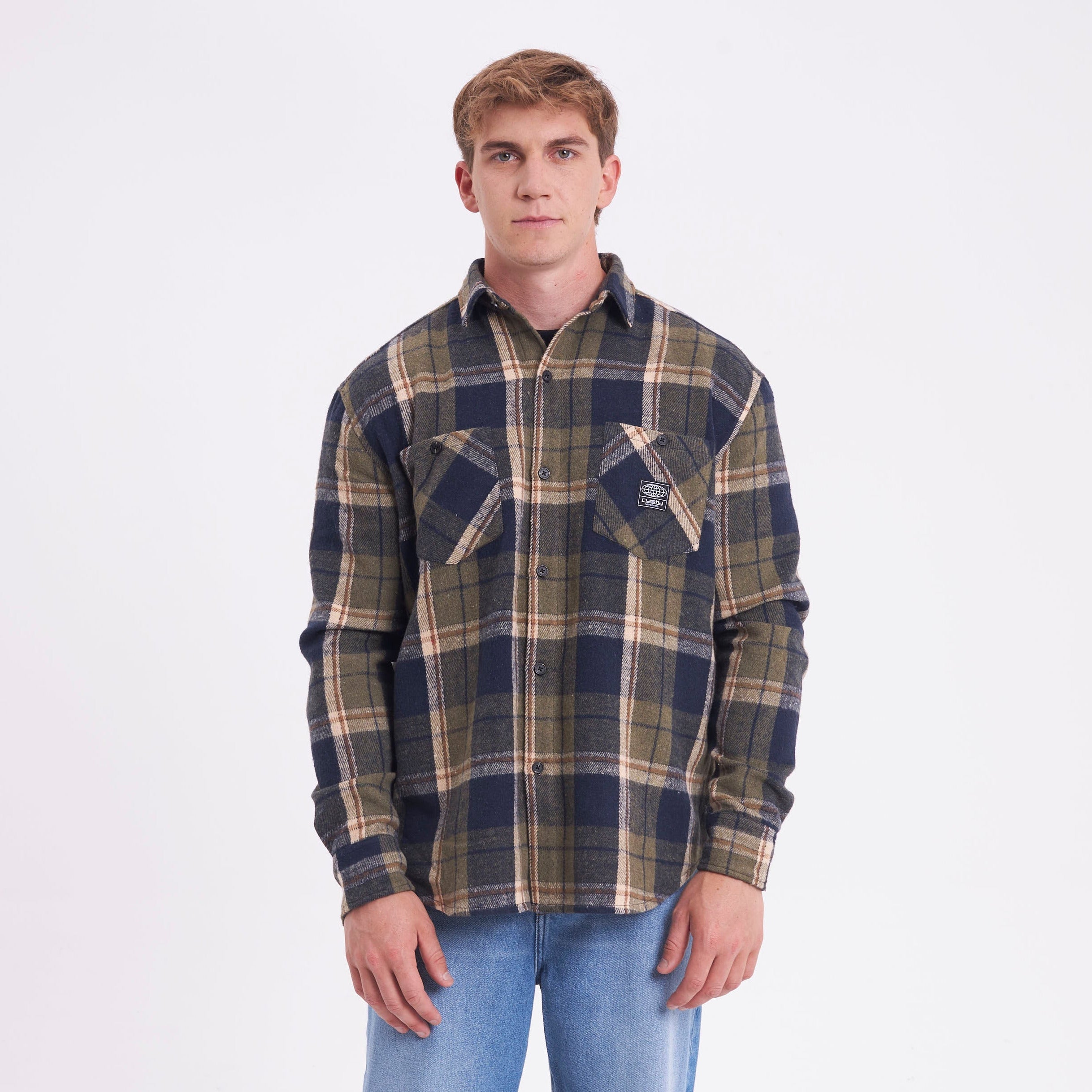 Camisa Fade Away Flannel Green