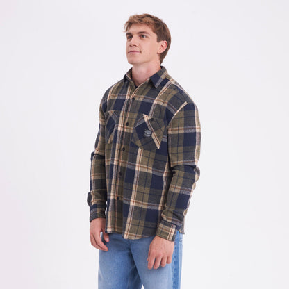 Camisa Fade Away Flannel Green