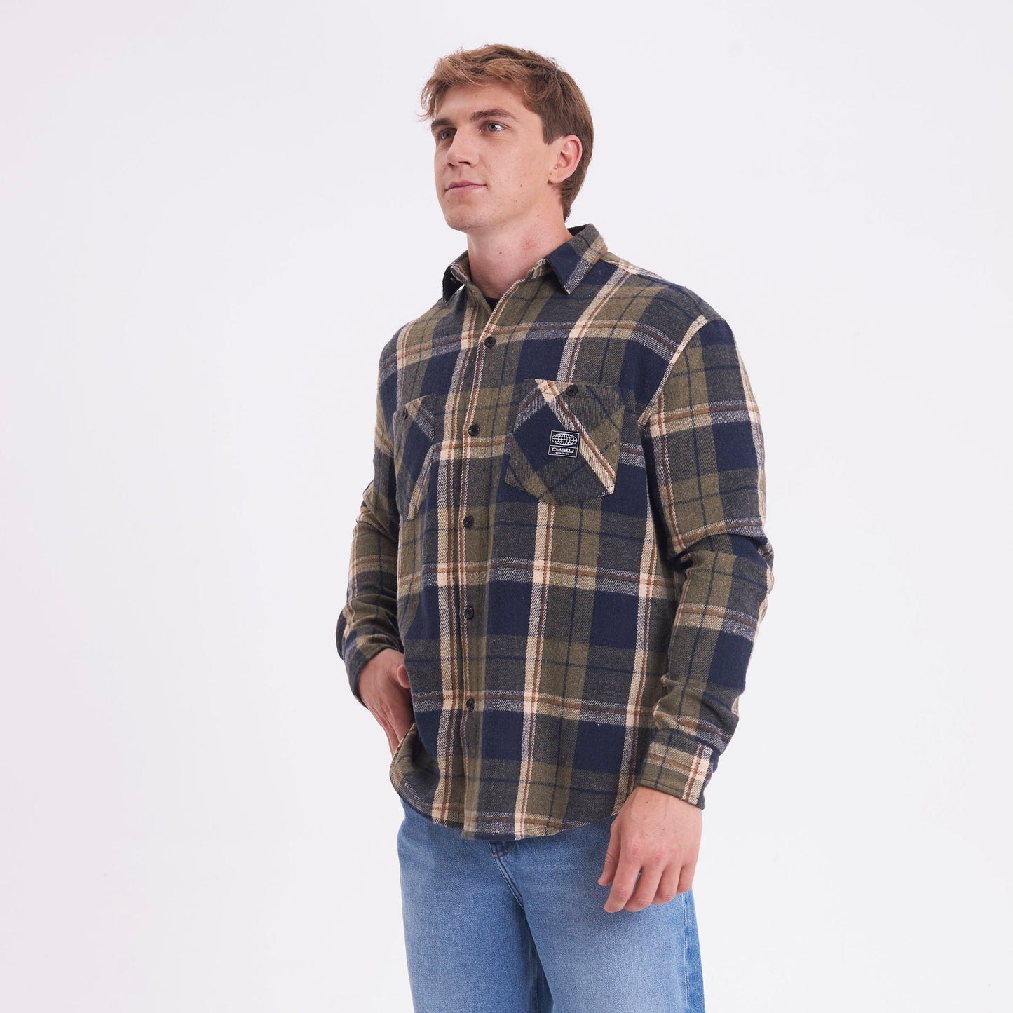 Camisa Fade Away Flannel Green
