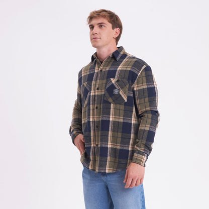 Camisa Fade Away Flannel Green