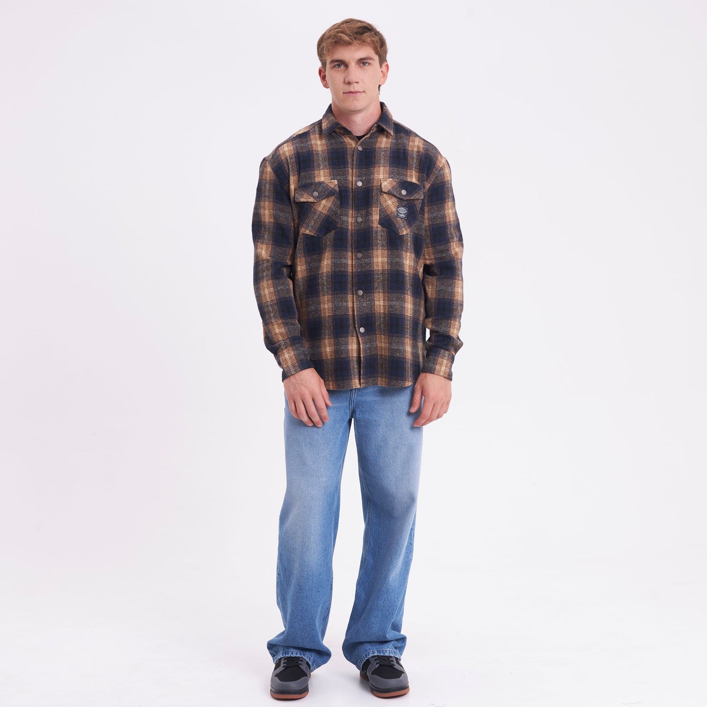 Camisa Galaxie Flannel Blue