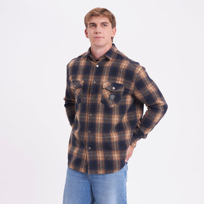 Camisa Galaxie Flannel Blue