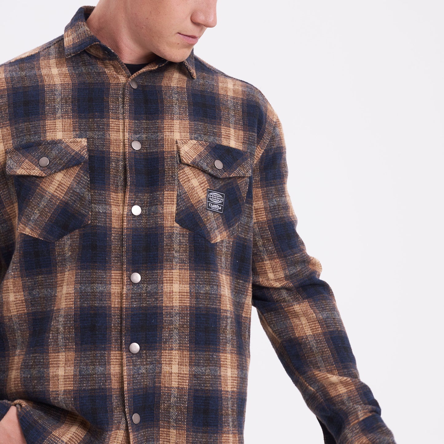 Camisa Galaxie Flannel Blue