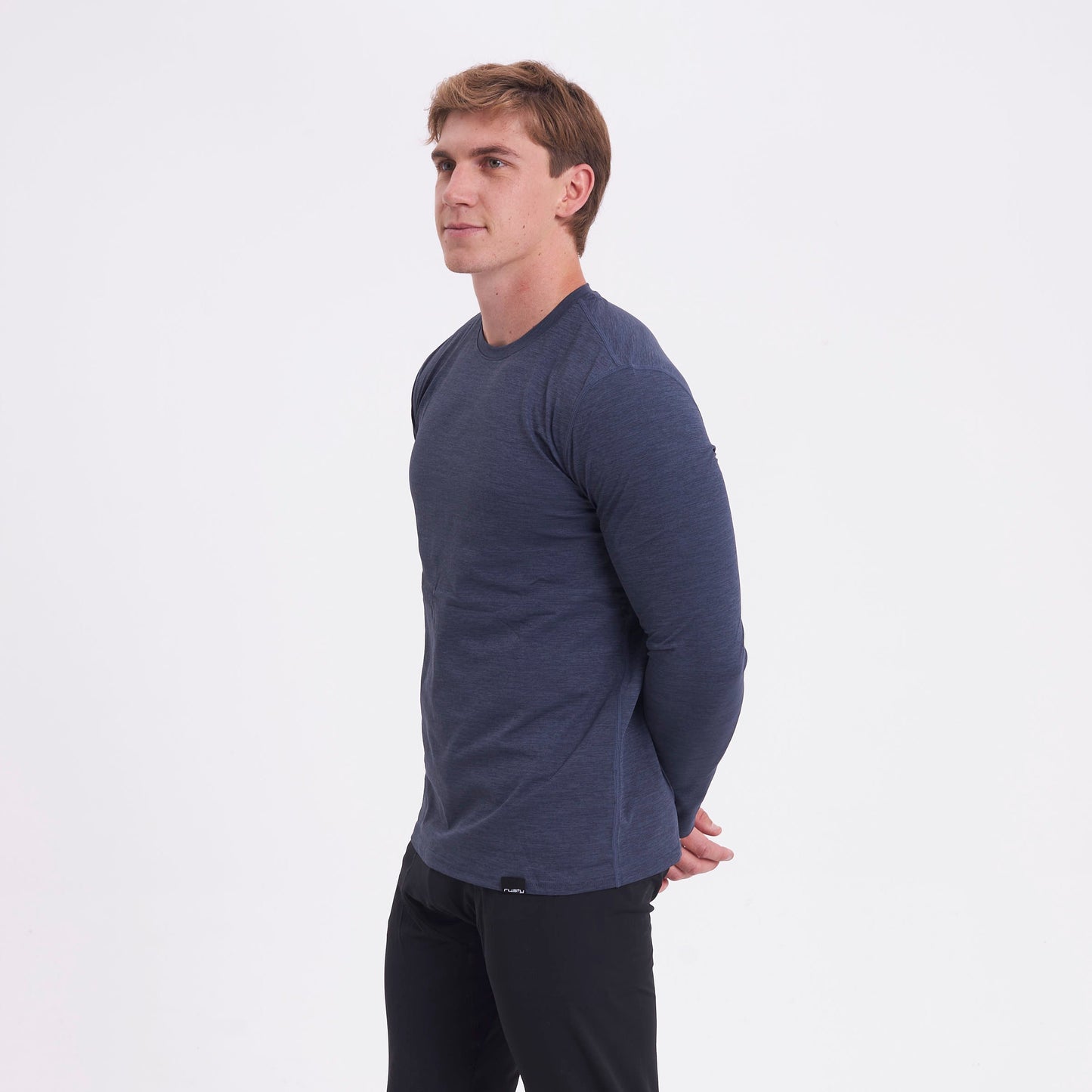 Remera Rusty Booser Baselayer Ls Black Marle