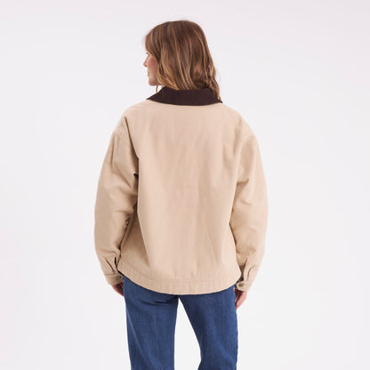 Campera Abrigo Dakota Oatmilk