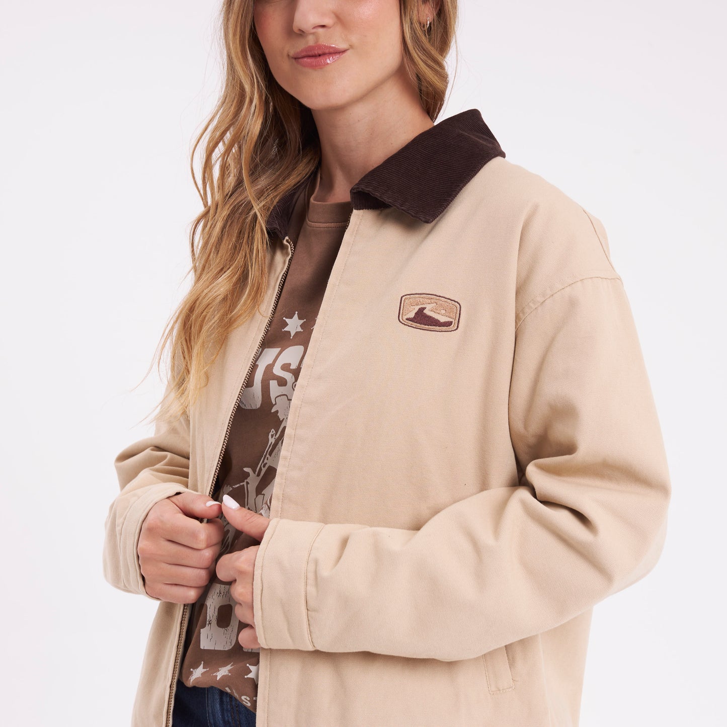 Campera Abrigo Dakota Oatmilk