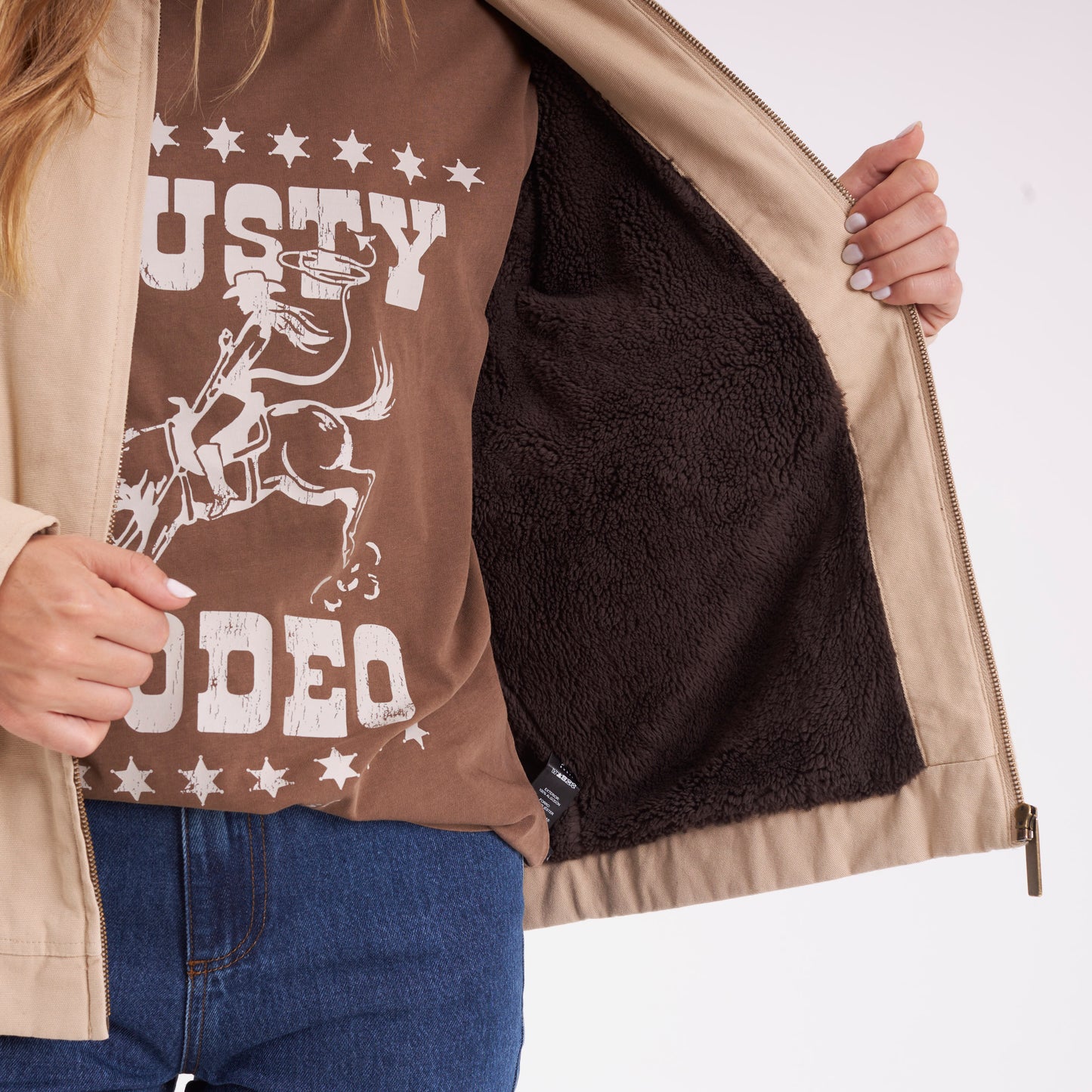 Campera Abrigo Dakota Oatmilk