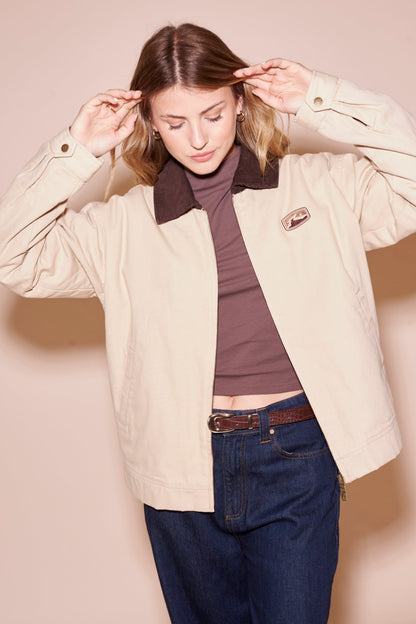 Campera Abrigo Dakota Oatmilk