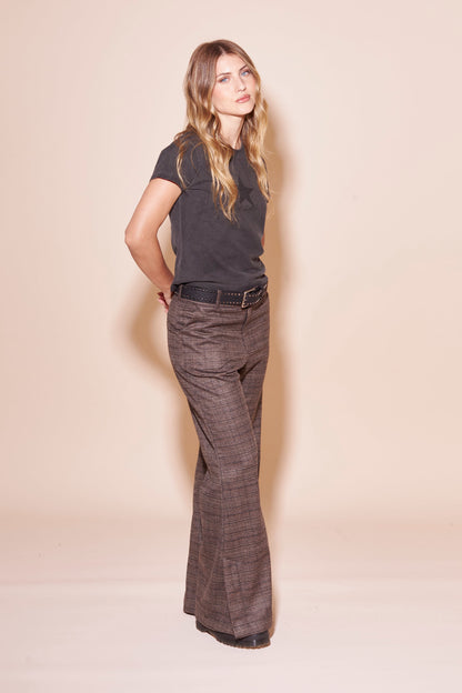 Pantalon Finance Low Rise Suit Chocolate