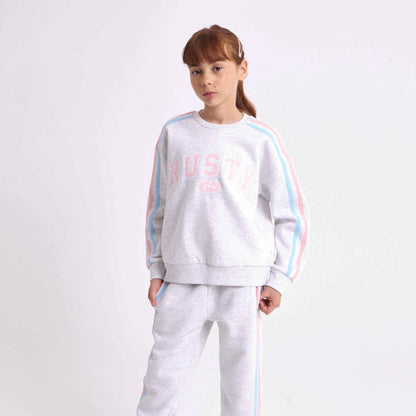 Buzo Girls Team Varsity Ecru Marle