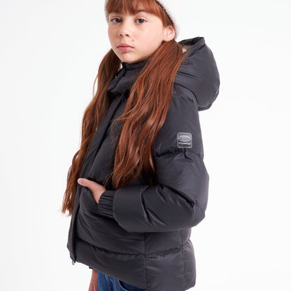 Campera Abrigo Shallow Coat Girls Black