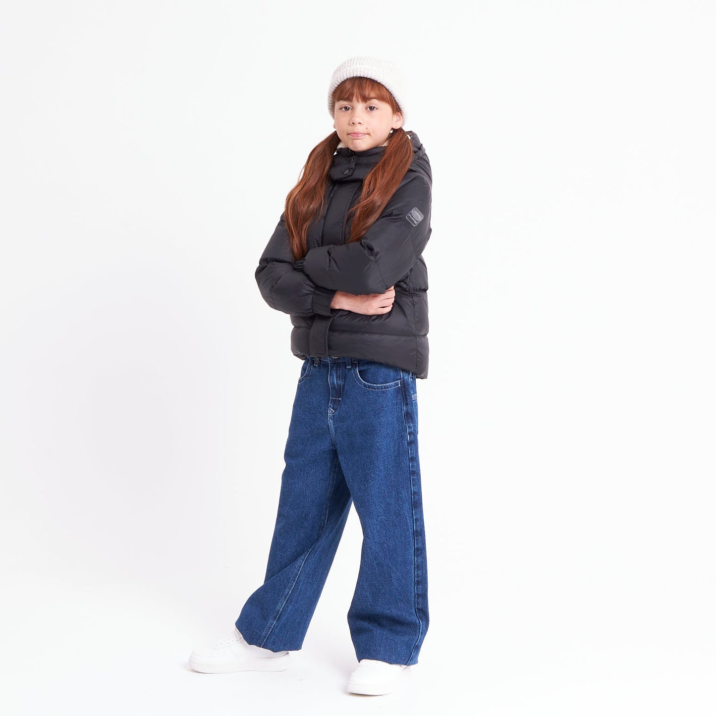 Campera Abrigo Shallow Coat Girls Black