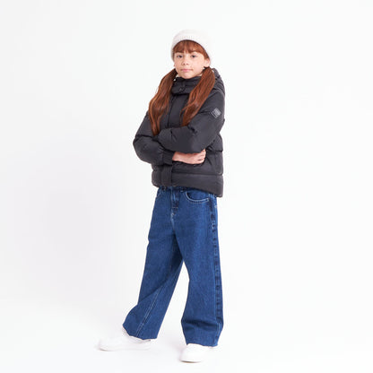 Campera Abrigo Shallow Coat Girls Black