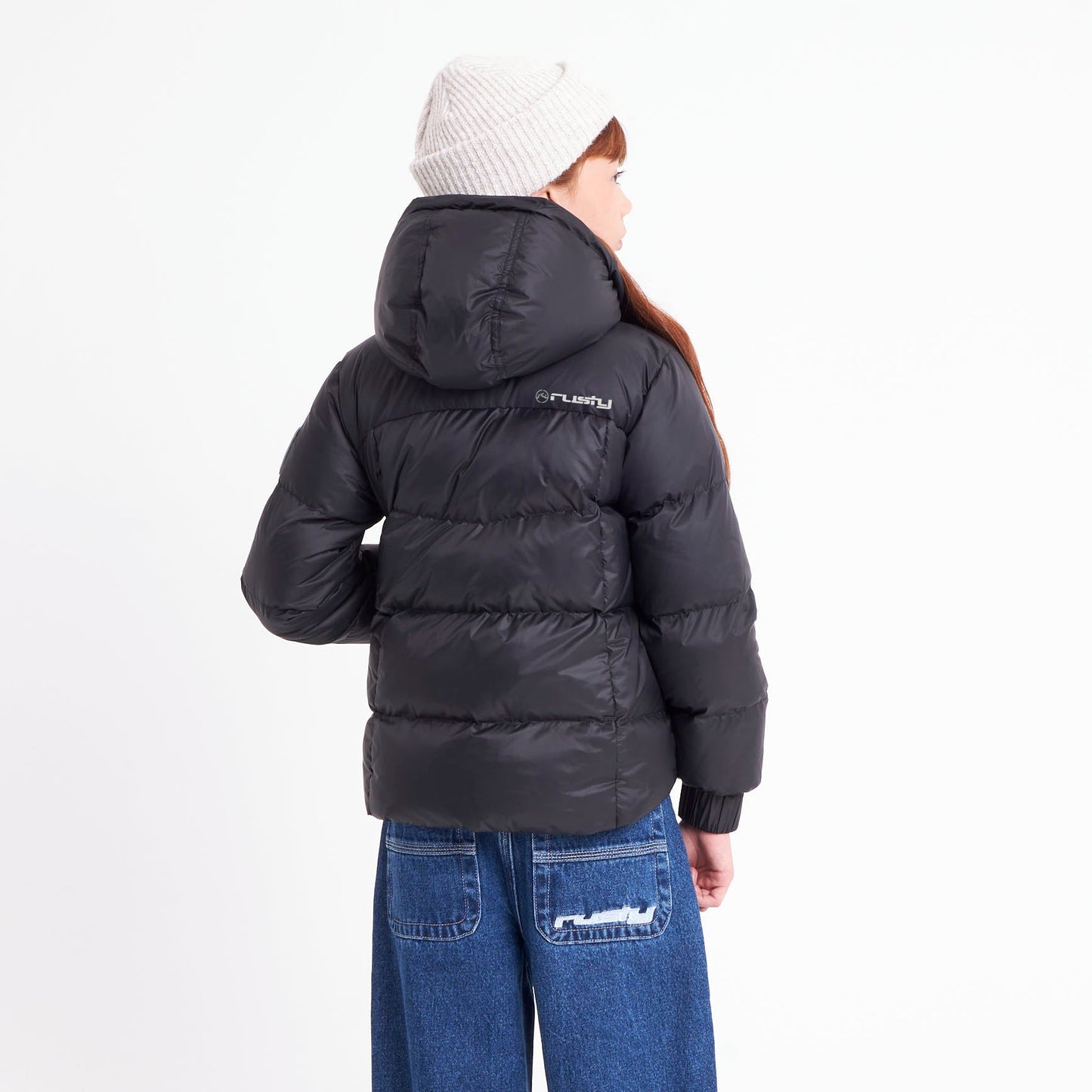 Campera Abrigo Shallow Coat Girls Black