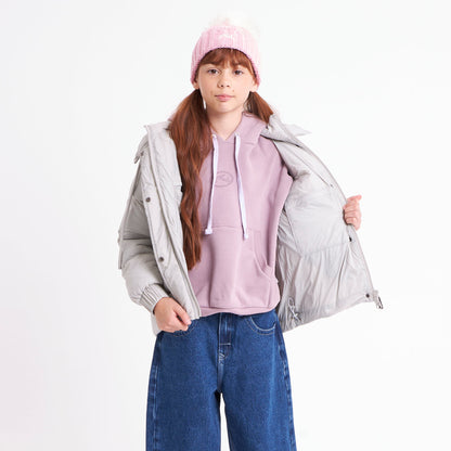 Campera Abrigo Shallow Coat Girls Mirage Gray