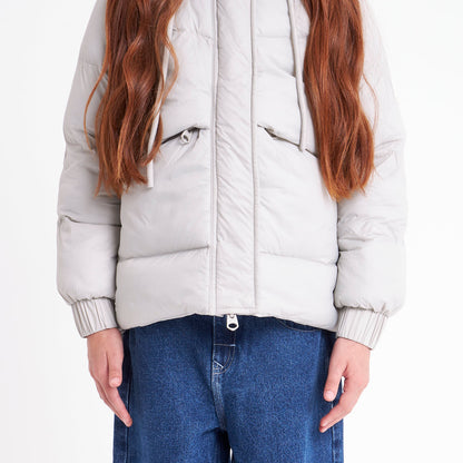 Campera Abrigo Shallow Coat Girls Mirage Gray