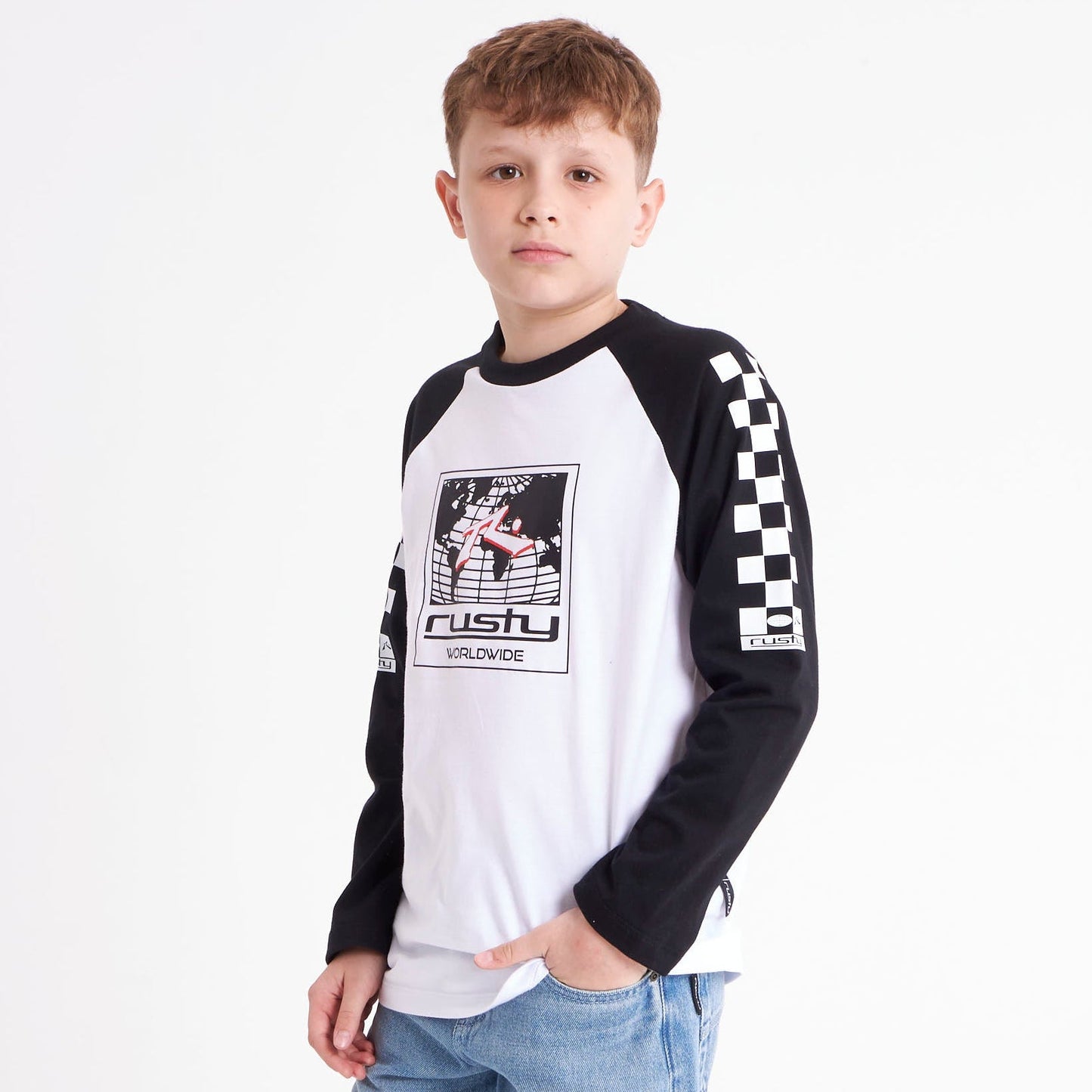 Remera Tournament Junior White/Black