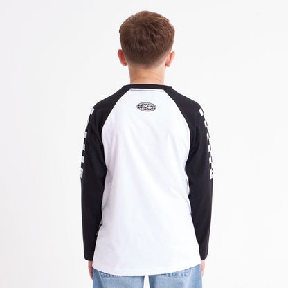 Remera Tournament Junior White/Black
