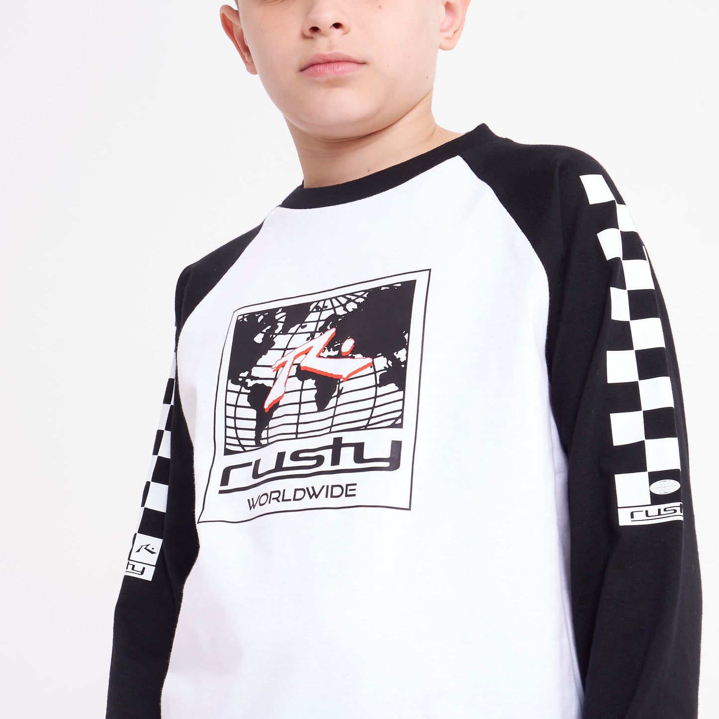 Remera Tournament Junior White/Black