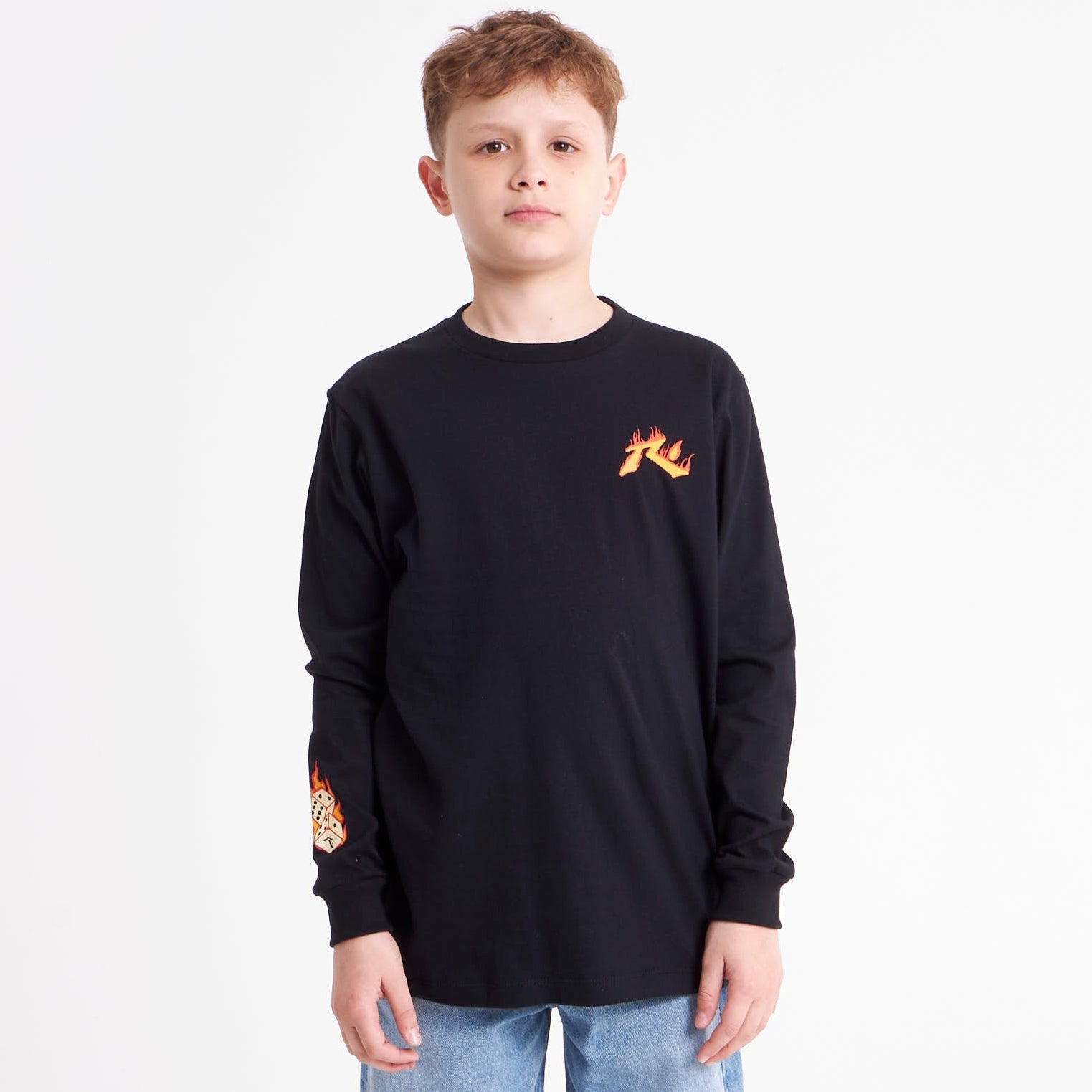 Remera On Fire Junior Black