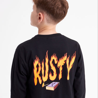 Remera On Fire Junior Black