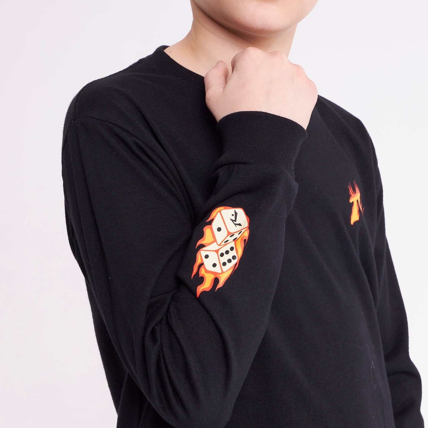 Remera On Fire Junior Black