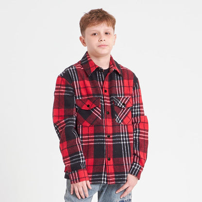 Camisa Galaxie Flannel Junior Red