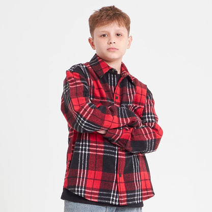 Camisa Galaxie Flannel Junior Red