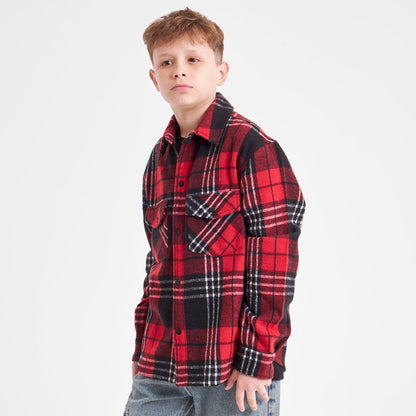 Camisa Galaxie Flannel Junior Red