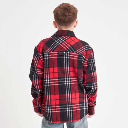 Camisa Galaxie Flannel Junior Red