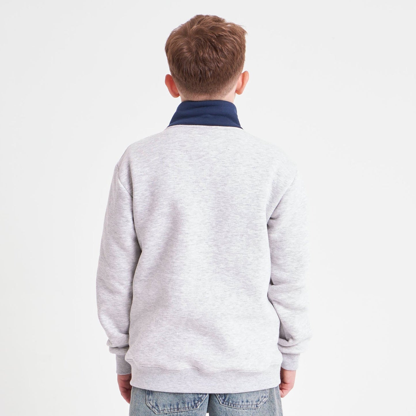 Buzo Australian 1/4 Zip Junior White Marle